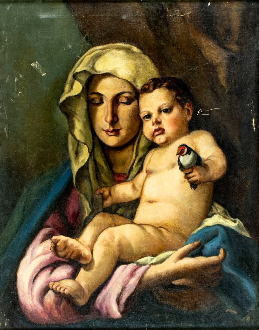 Antique early 20C British oil painting AFTER Giovanni Battista Tiepolo (1 of 16)