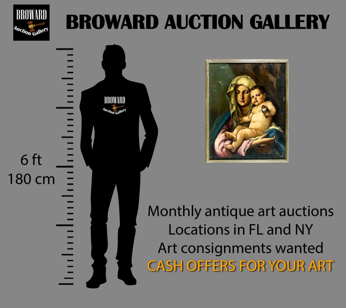 Antique early 20C British oil painting AFTER Giovanni Battista Tiepolo - 2