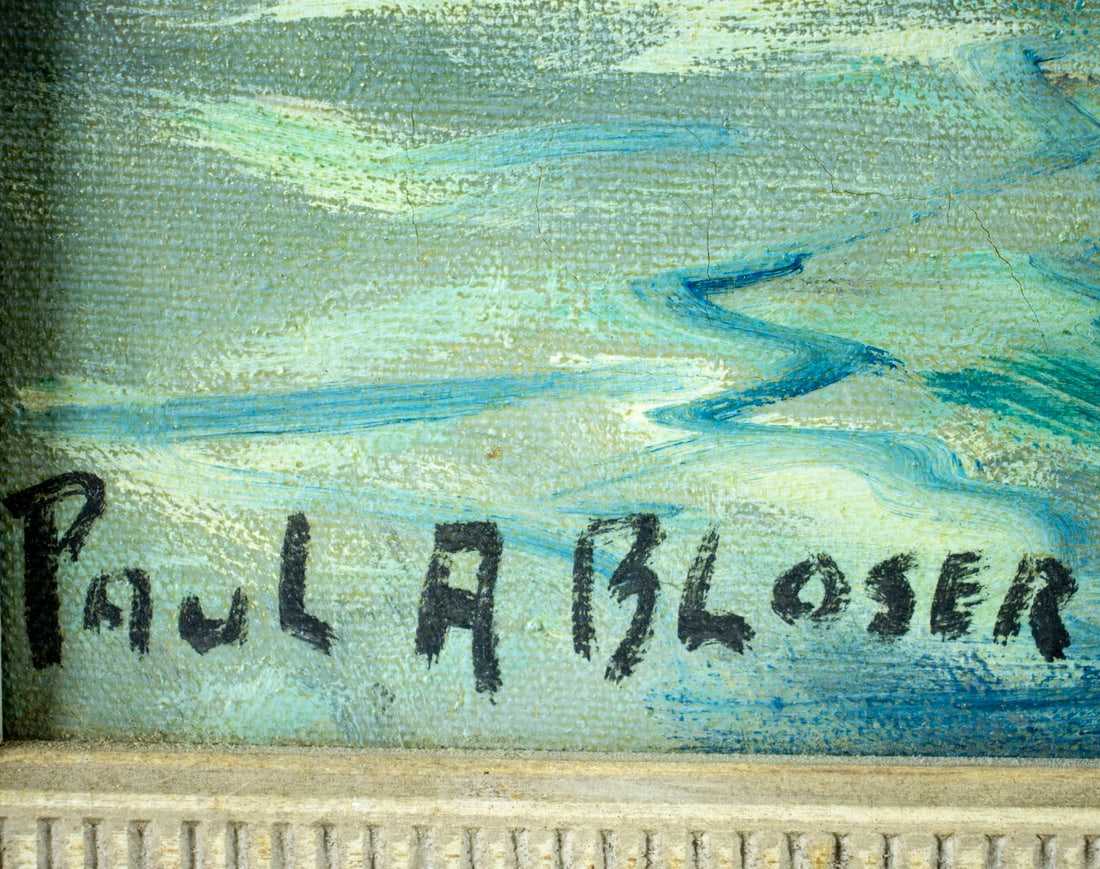 Paul A Bloser (PA,NJ,1891-1971) oil painting - 4