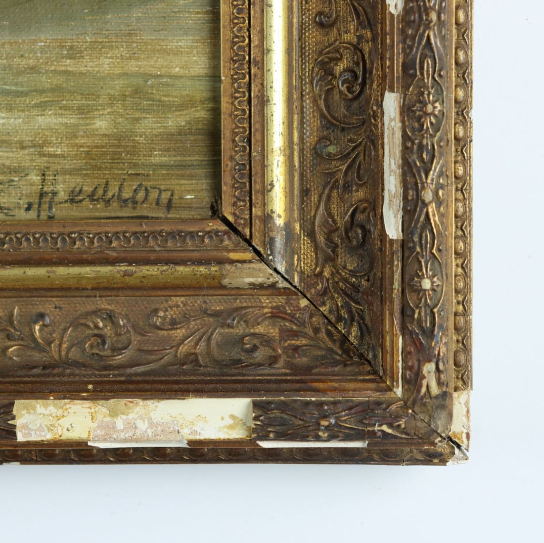 Edward Heaton (UK,1824-?) oil painting antique - 10