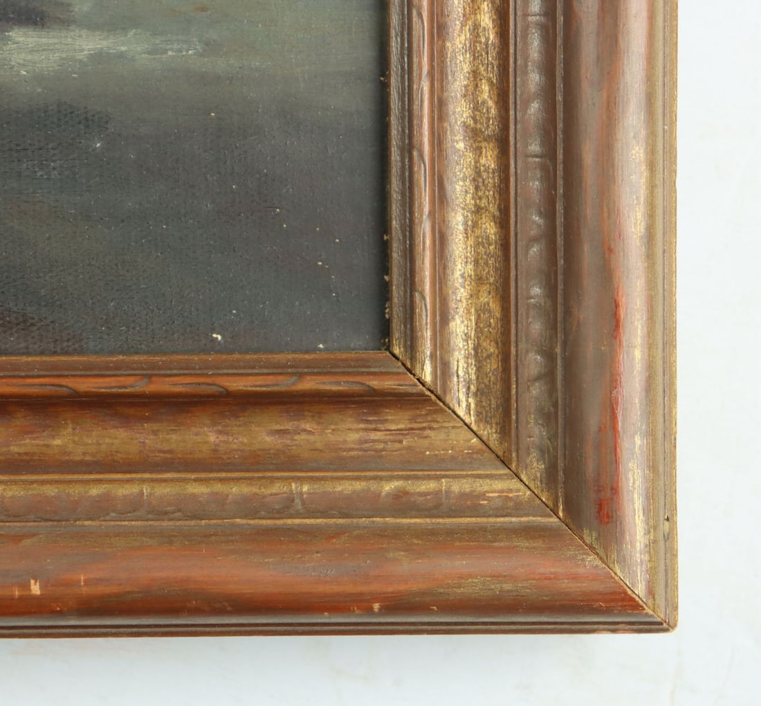 E F Fowler (US,19C) oil painting antique - 10