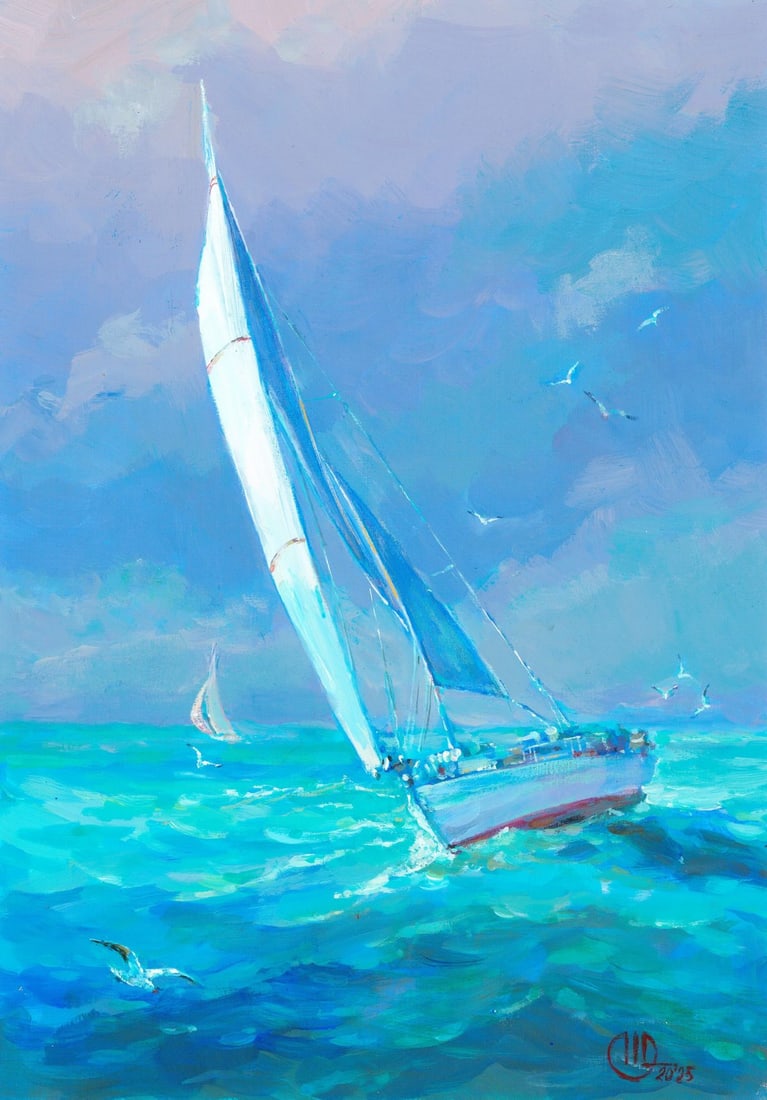 Olena Horbenko (Ukraine,20/21C) acrylic painting (1 of 12)