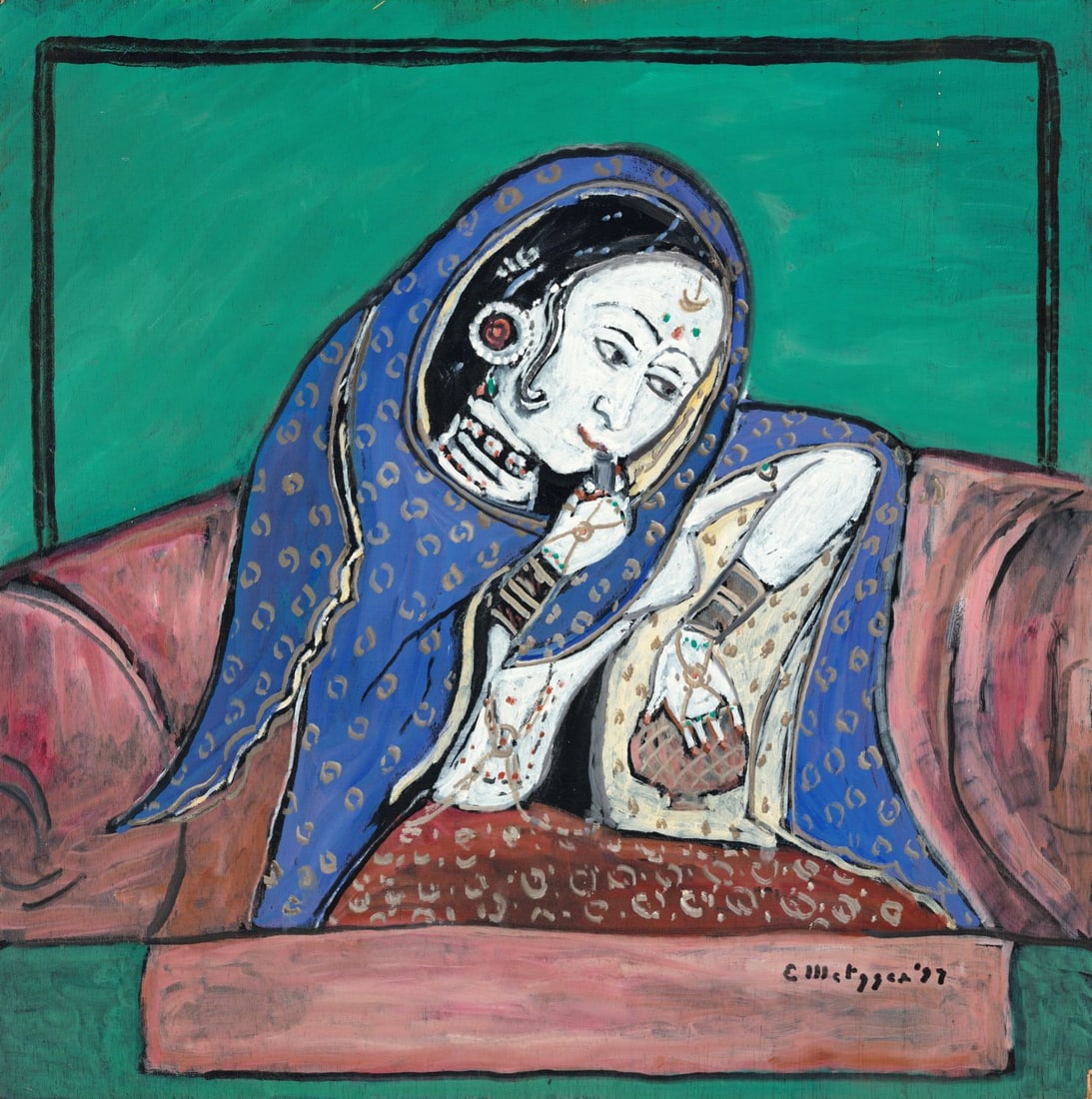 Evelyn Metzger (NY,Brazil,1911-2007) oil painting (1 of 11)