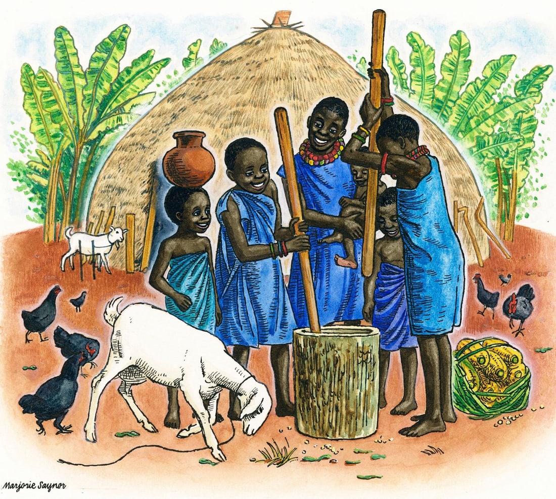 Marjorie Saynor (UK,1924-2012) watercolor painting (1 of 13)