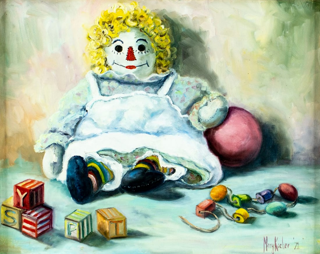 Mary Kocher (US,20C) oil painting (1 of 14)