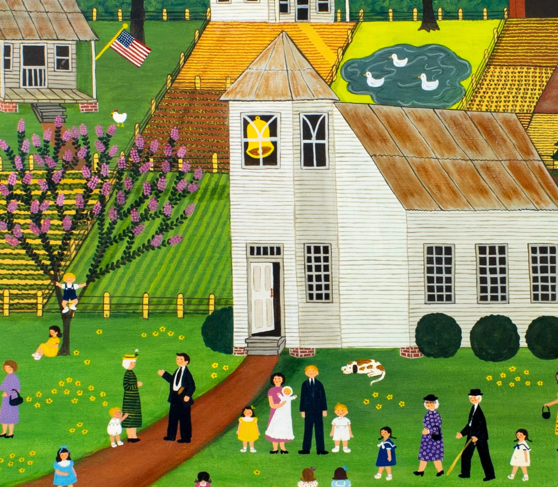 Cora Lou Brown Robinson (LA,1936-?) oil painting - 5