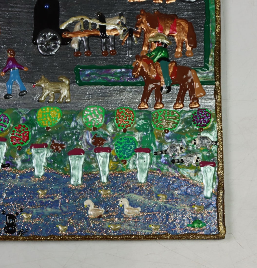 Jack Beverland (FL,1939-2023) acrylic painting - 10