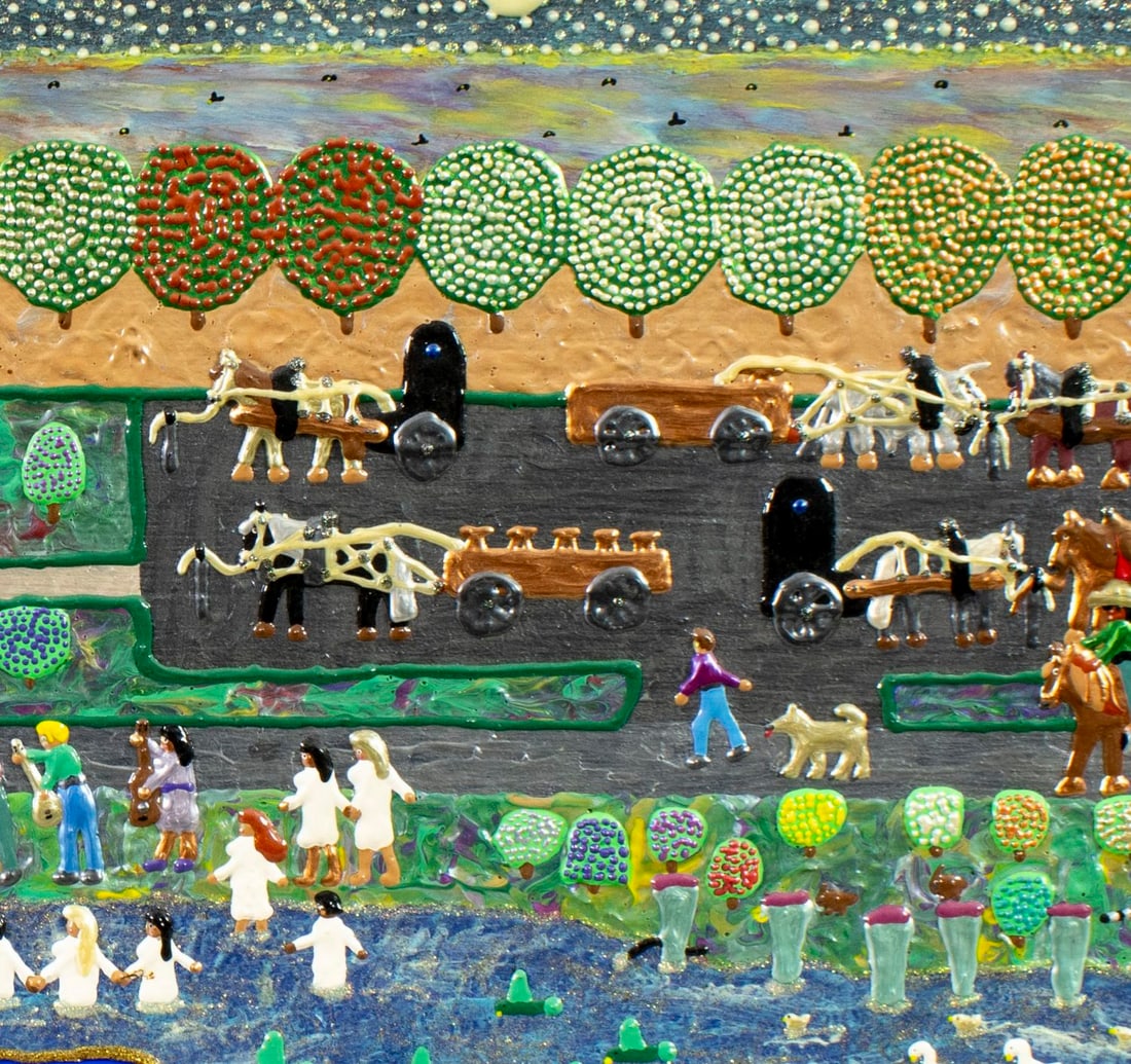 Jack Beverland (FL,1939-2023) acrylic painting - 7