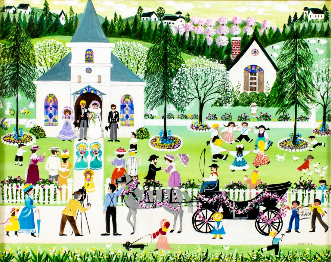 Barbara Downtain (US,20C) oil painting (1 of 15)