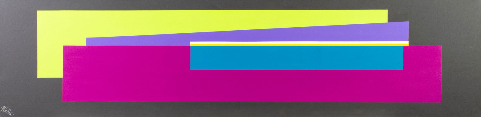 M Nelson (US,20/21C) acrylic painting (1 of 12)