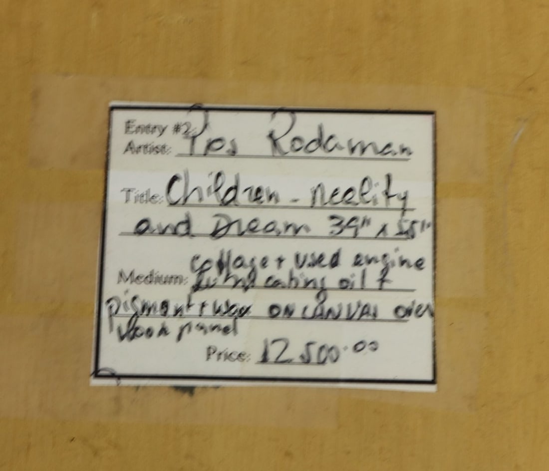 Pios Rodaman (FL,Brazil,b 1953) mixed media painting - 15