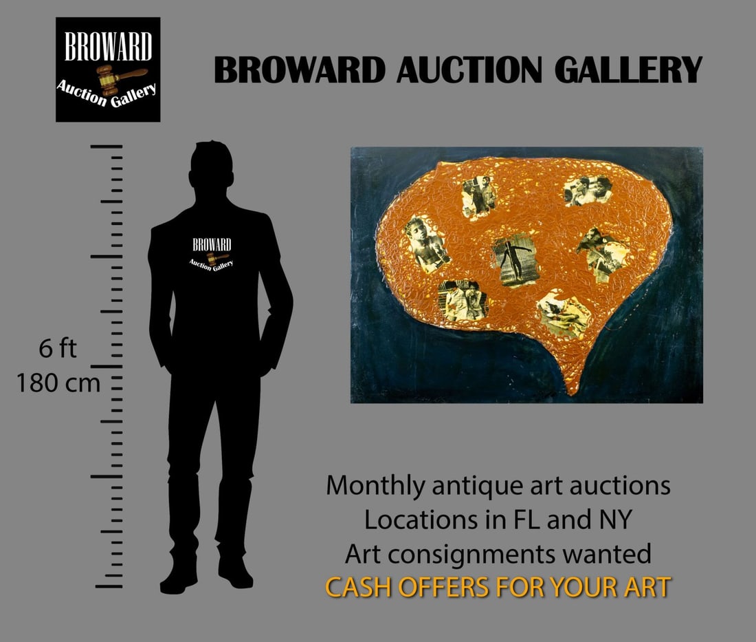 Pios Rodaman (FL,Brazil,b 1953) mixed media painting - 2