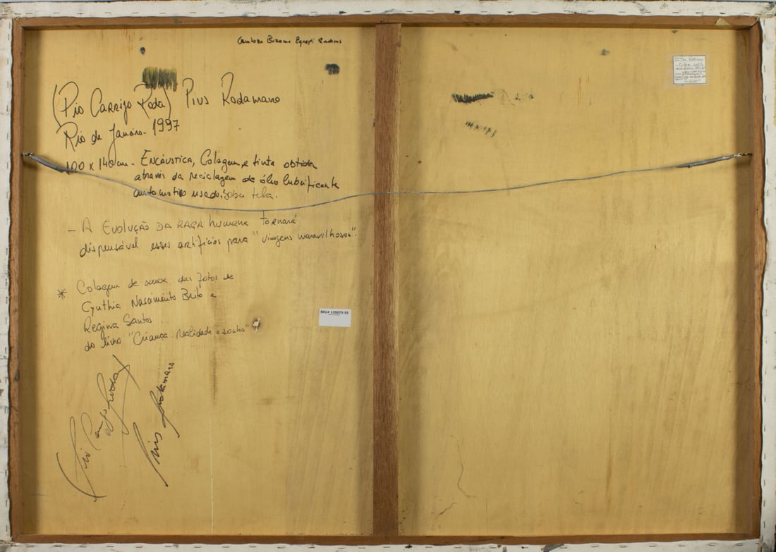 Pios Rodaman (FL,Brazil,b 1953) mixed media painting - 9