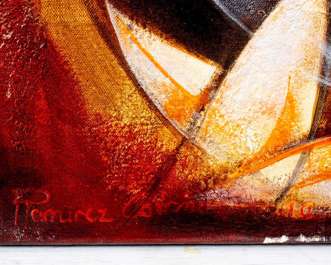 Juan Cotrino (US,Colombia,b 1968) acrylic painting - 4