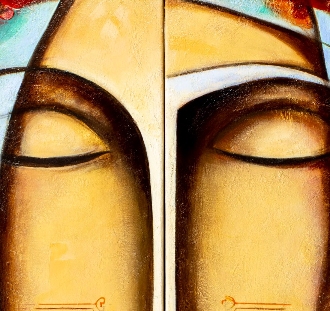 Juan Cotrino (US,Colombia,b 1968) acrylic painting - 7