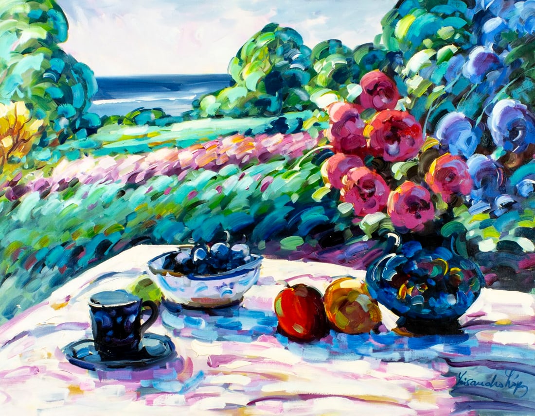 Lisandro Baylon (Argentina,US,1951-?) oil painting (1 of 13)