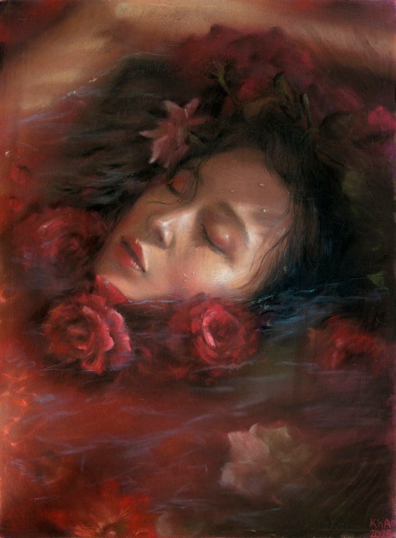 Elena Khafuz (Ukraine,b 1991) pastel painting (1 of 13)