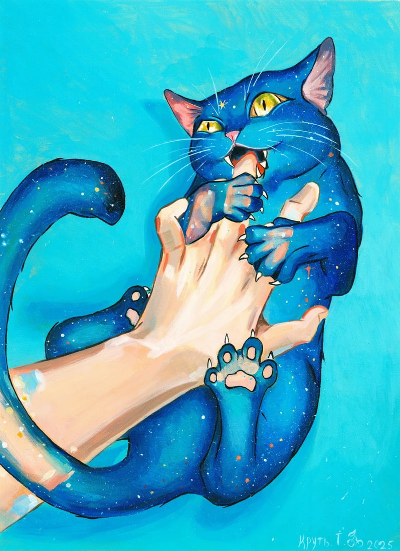 Tatiana Krut (Ukraine,20/21C) acrylic painting (1 of 12)