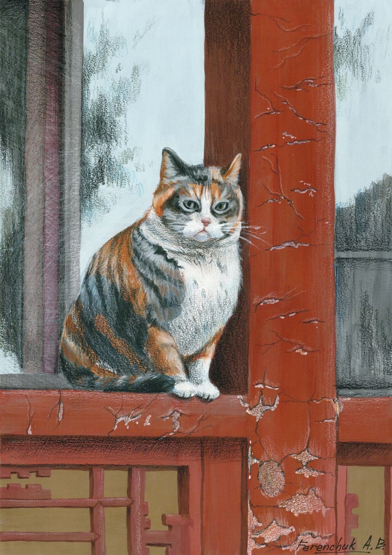 Anastasia Ferenchuk (Ukraine,20/21C) gouache painting (1 of 13)