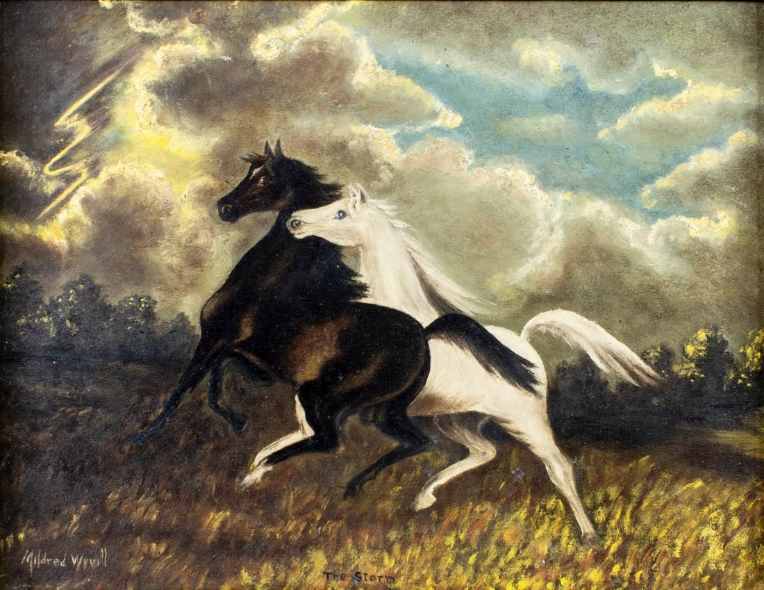 Mildred Wyvill (US,early 20C) oil painting antique (1 of 13)