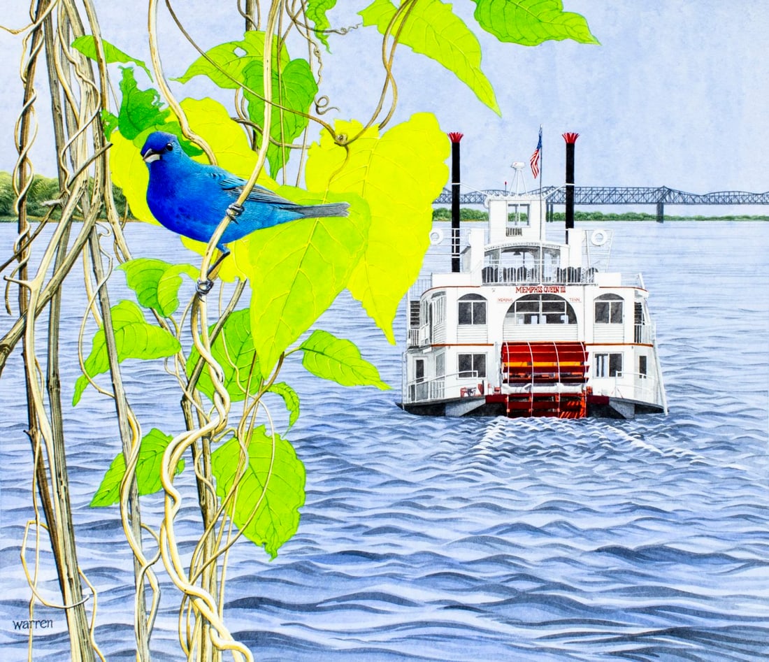 Michael Warren (UK,1938-?) watercolor painting (1 of 13)