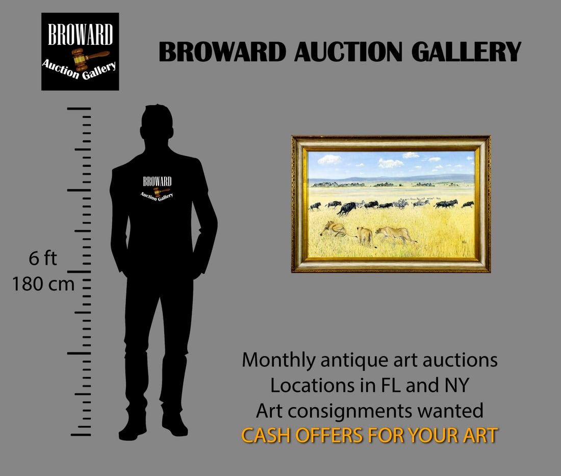 Vintage 20C American oil painting - 2