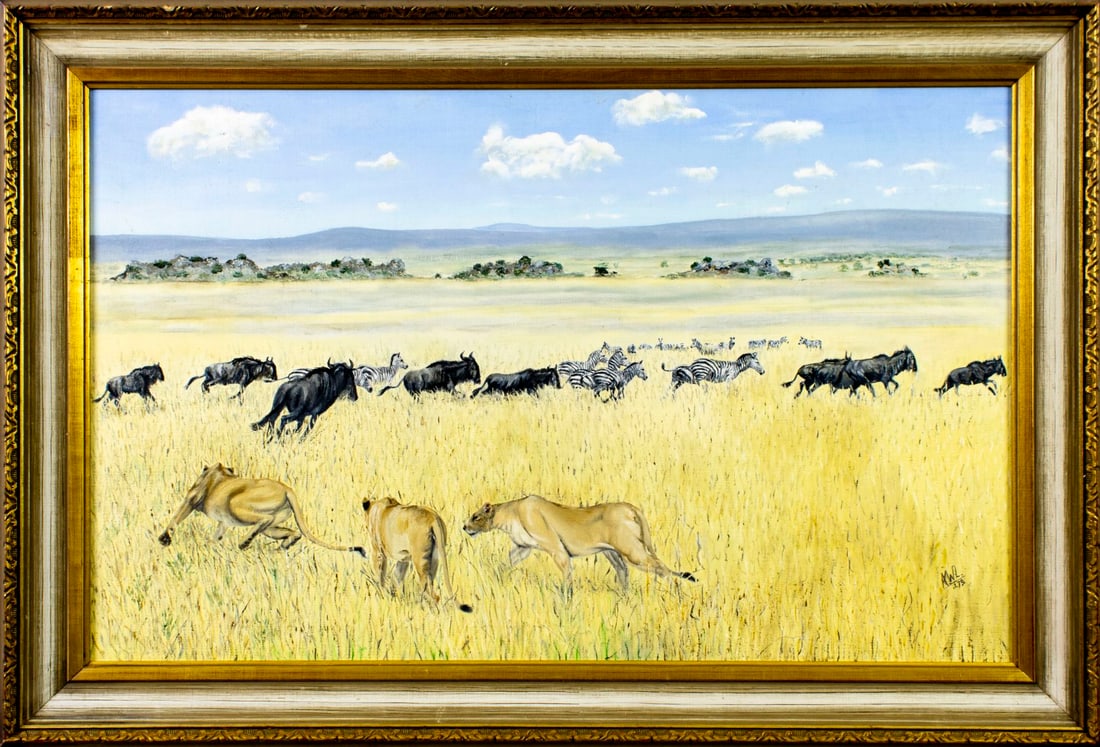 Vintage 20C American oil painting - 3