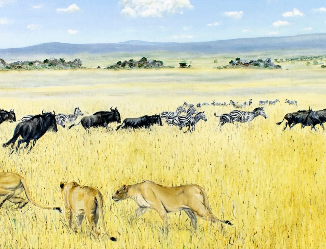 Vintage 20C American oil painting - 5