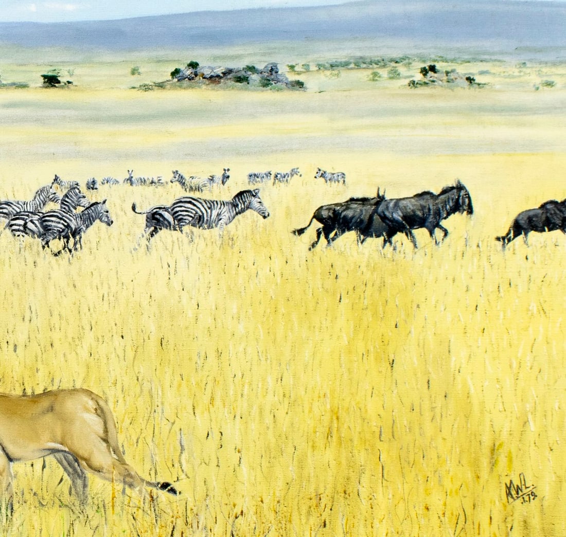 Vintage 20C American oil painting - 7