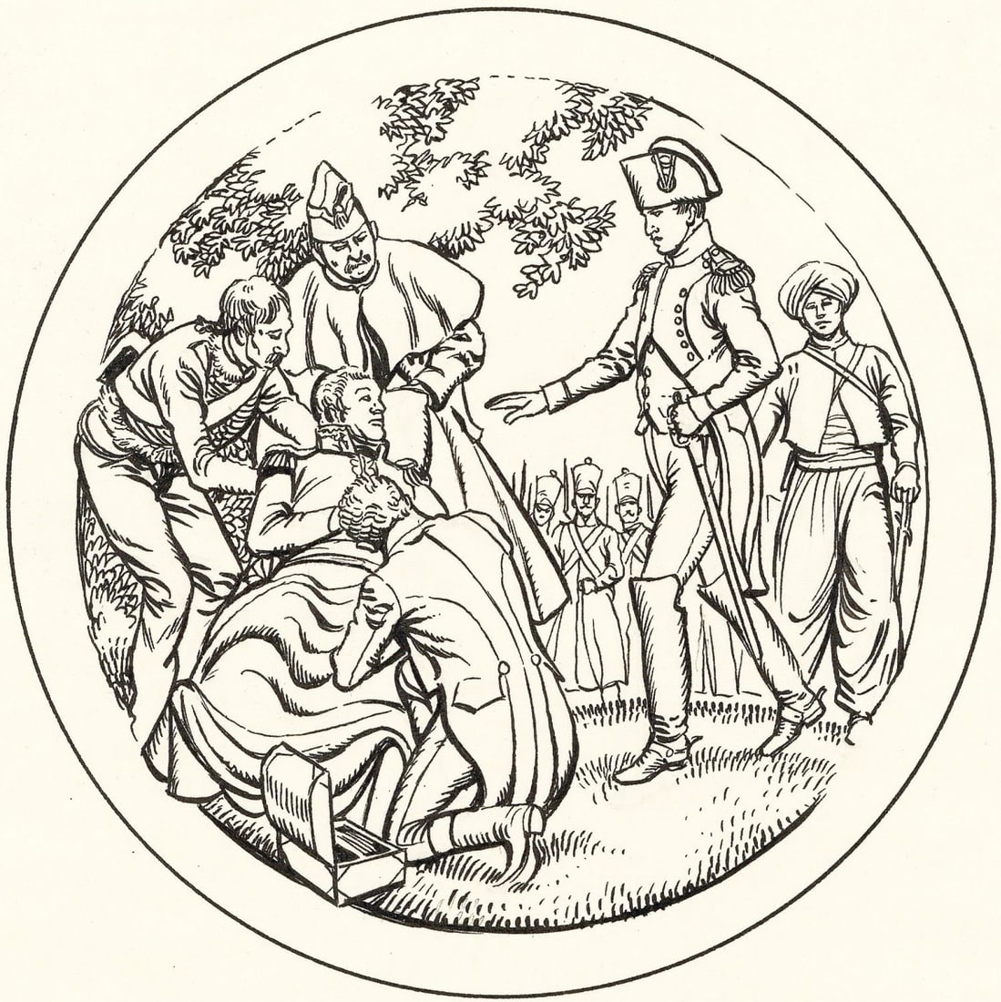 Gerry Embleton (UK,1941-?) ink painting (1 of 13)