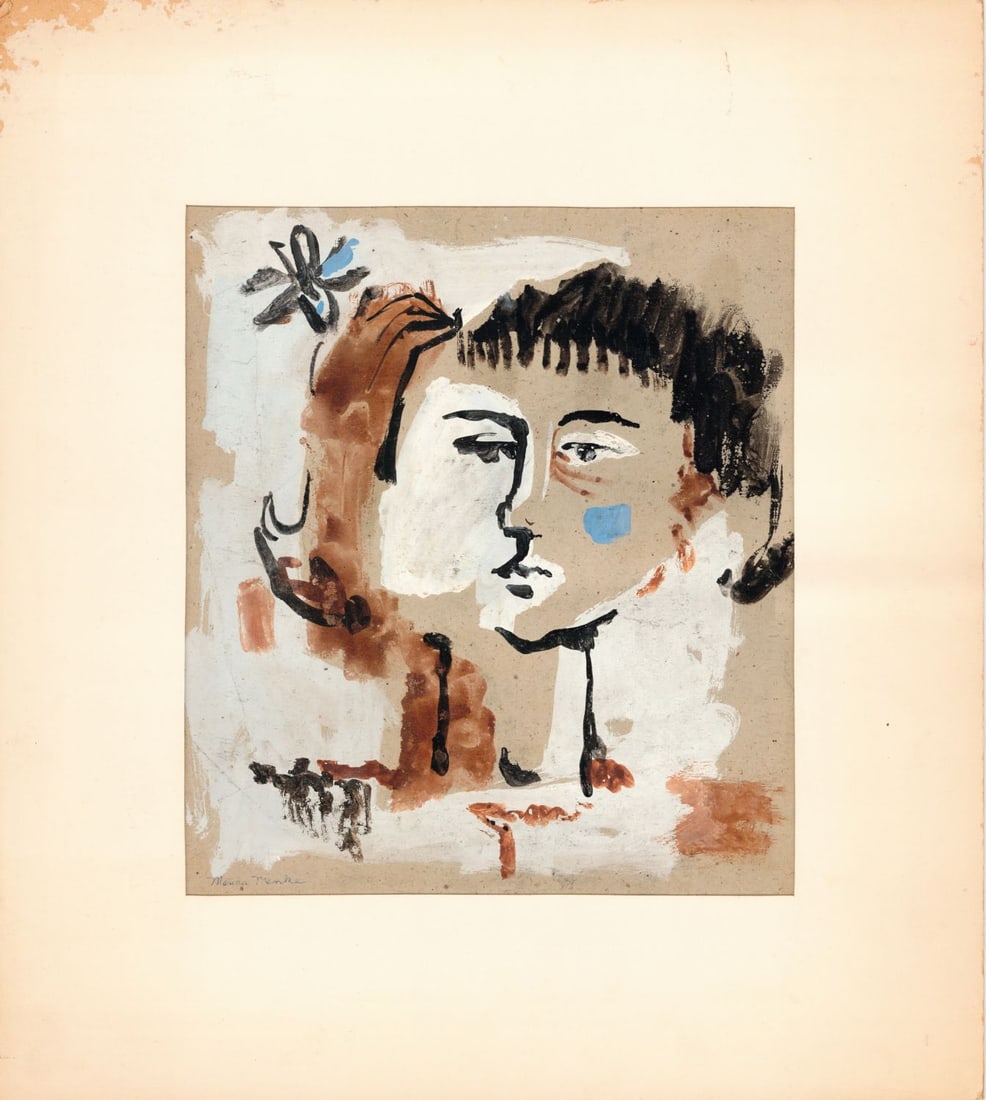 Marcha Menke (US,20C) gouache painting - 3