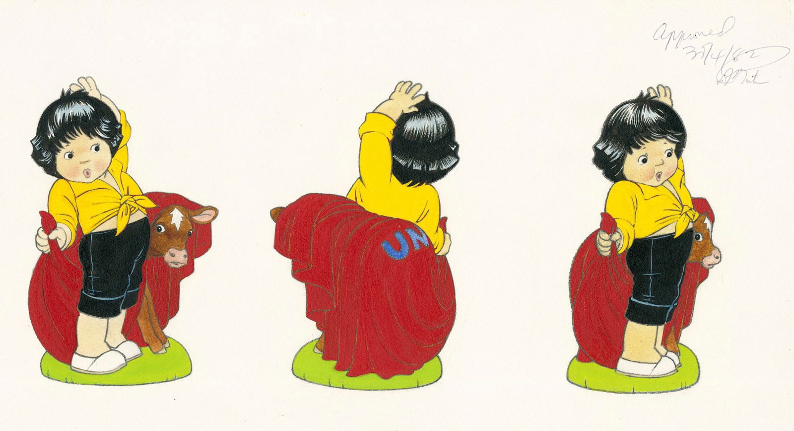 Carol Lawson (UK,20/21C) gouache painting (1 of 12)