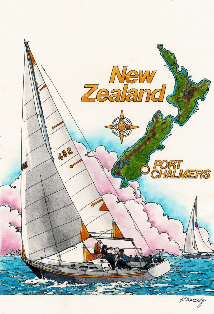 Bill Ramsey (US,b 1951) watercolor painting (1 of 14)