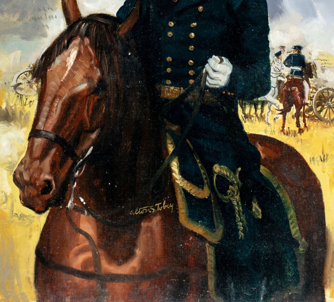 Alton Tobey (CT,1914-2005) oil painting - 7