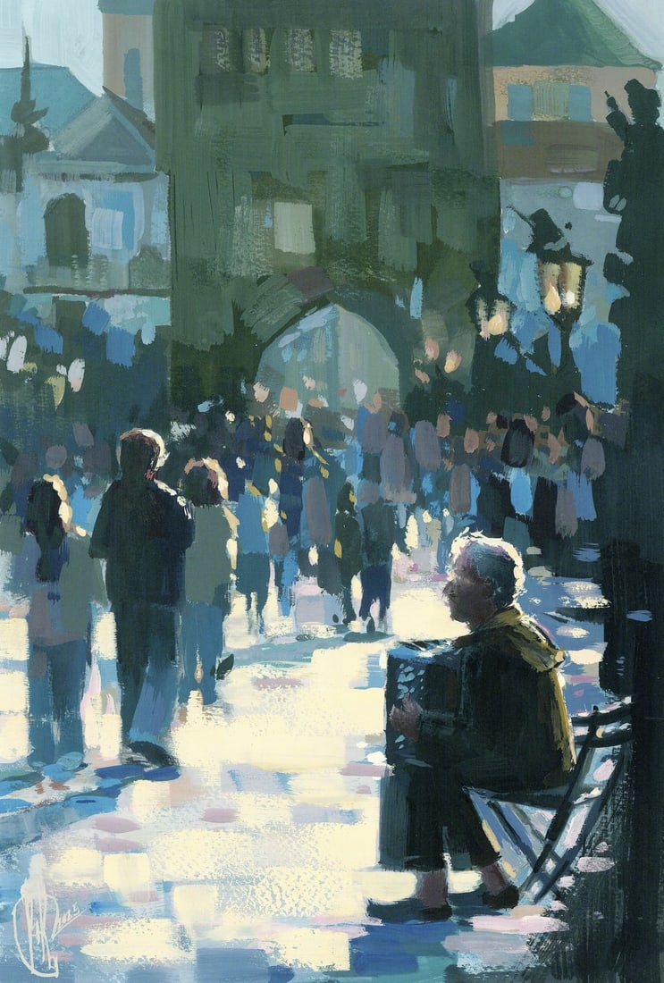 Ivanna Kotulych (Ukraine,20/21C) acrylic painting (1 of 12)