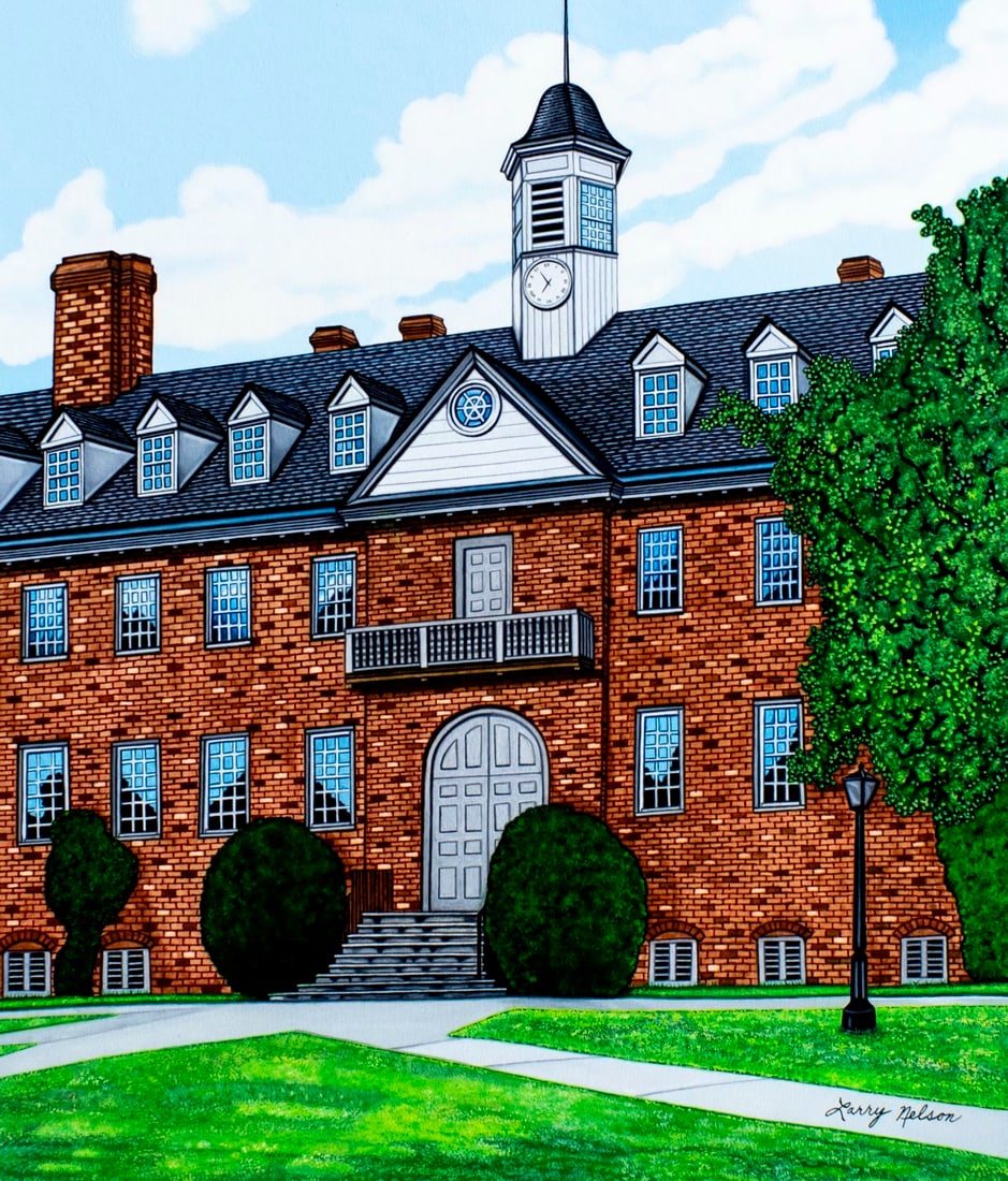 Larry Nelson (NJ,20C) gouache painting (1 of 13)