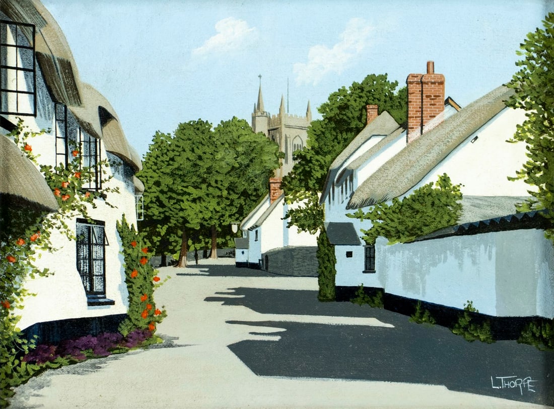 L Thorpe (UK,20C) oil painting (1 of 15)