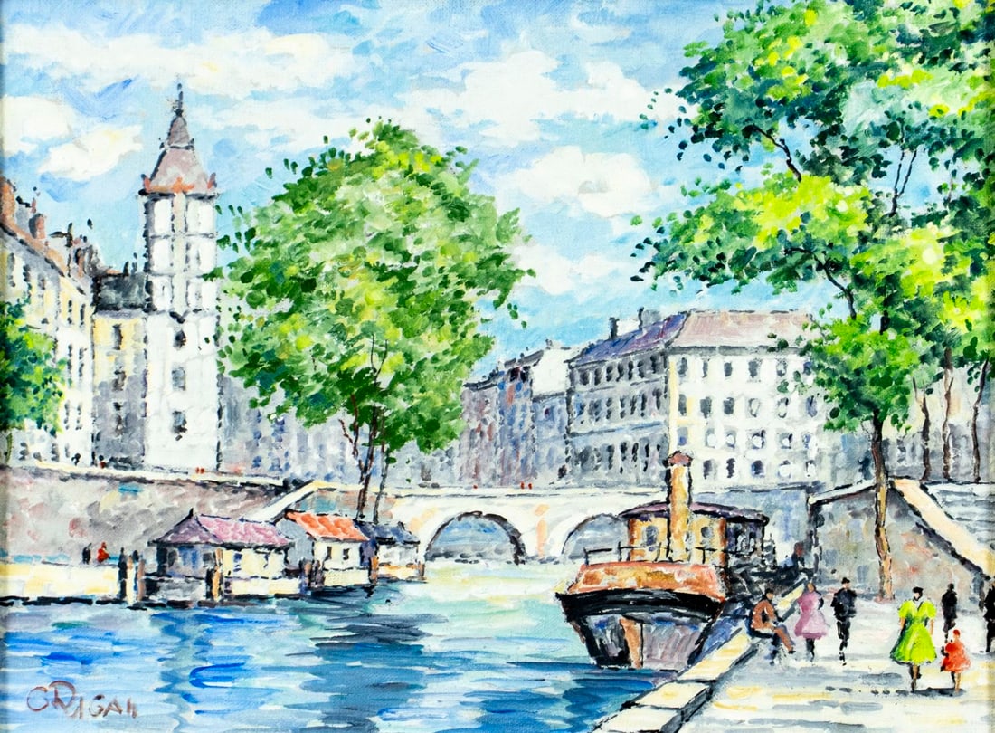 Rigan (France,20C) oil painting (1 of 12)