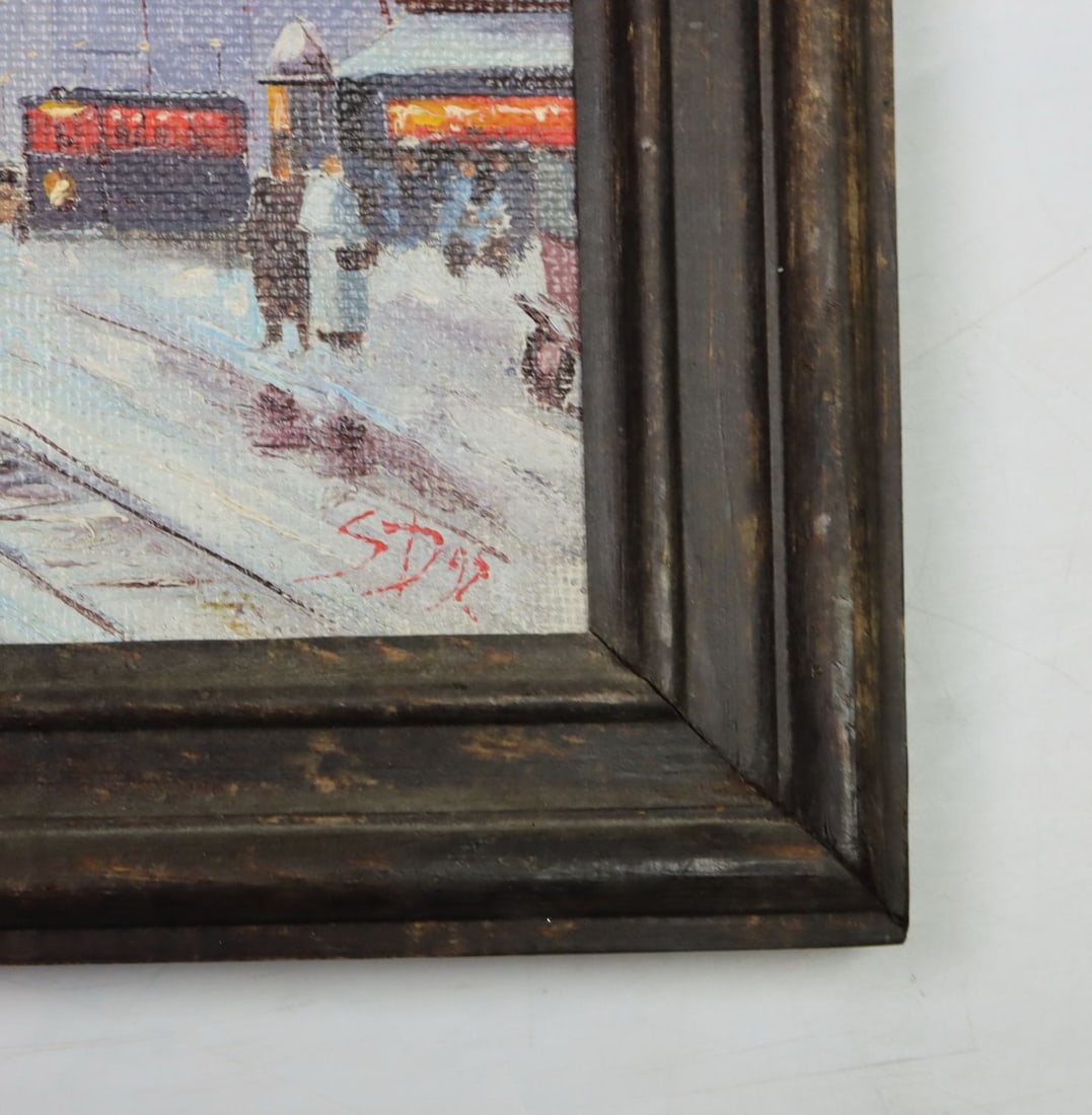 Vintage 20C European oil painting - 10