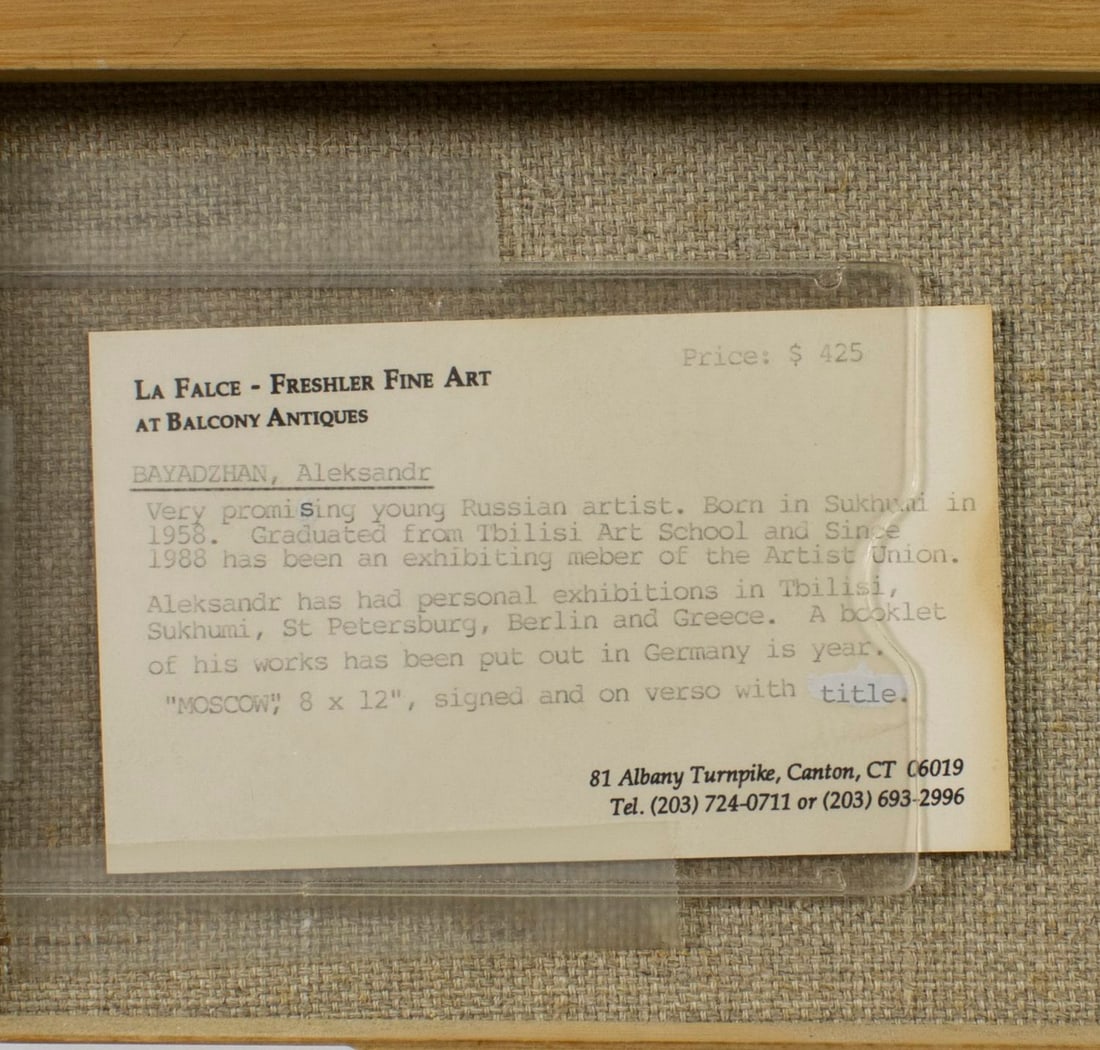 Vintage 20C European oil painting - 13