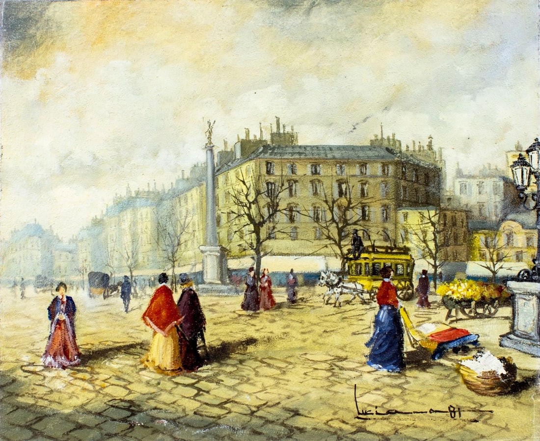 Luciano (France,20C) oil painting (1 of 12)