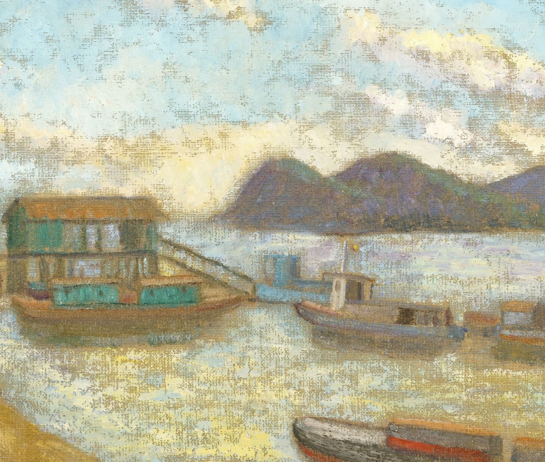 Hildegarde Hamilton (FL,VA,1898-1970) oil painting - 5