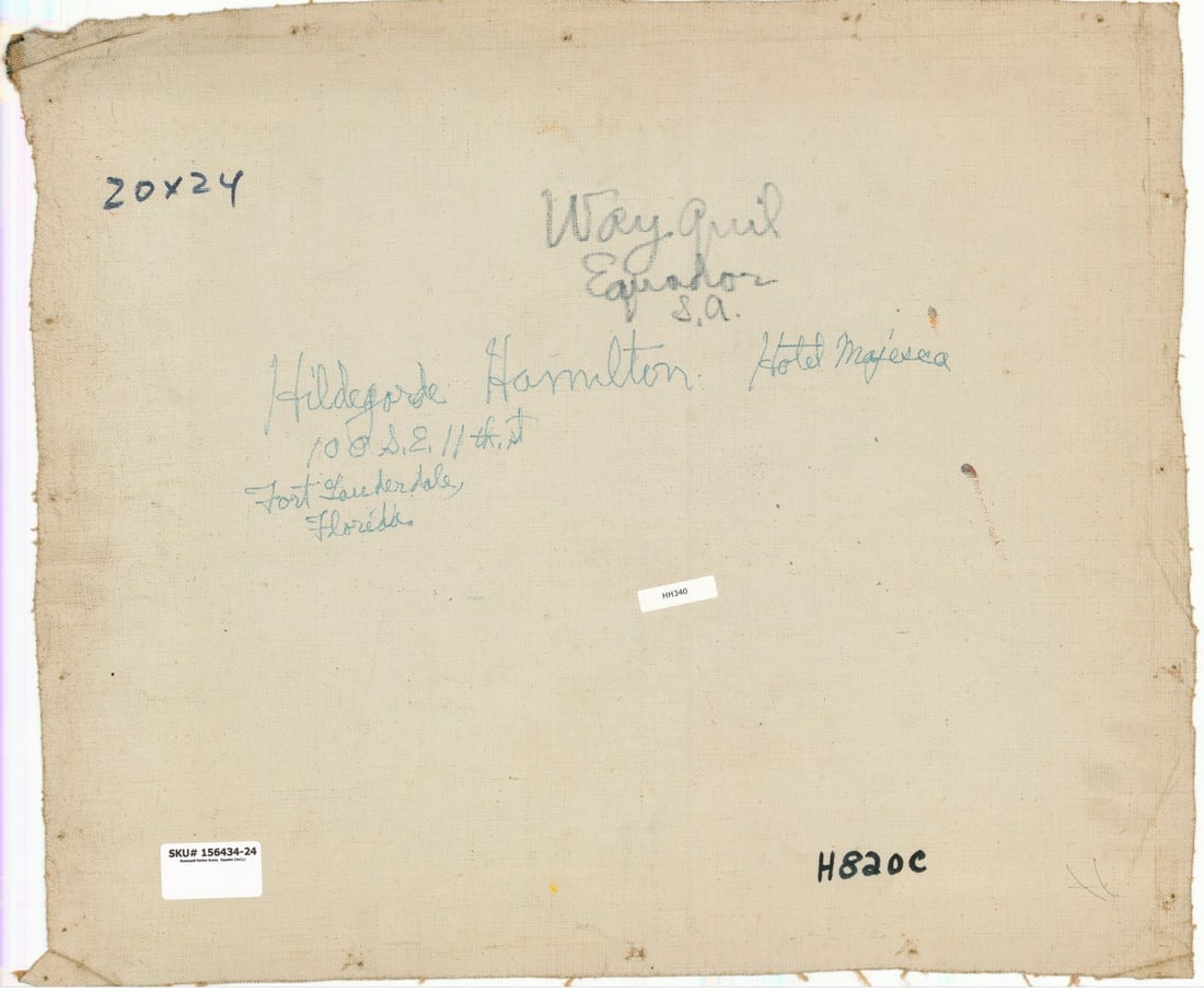 Hildegarde Hamilton (FL,VA,1898-1970) oil painting - 9