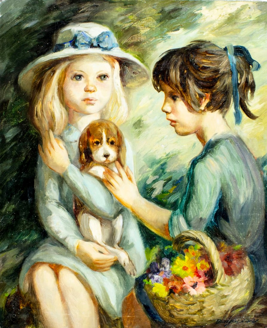 Jose Buigas (Spain,1927-?) oil painting (1 of 13)