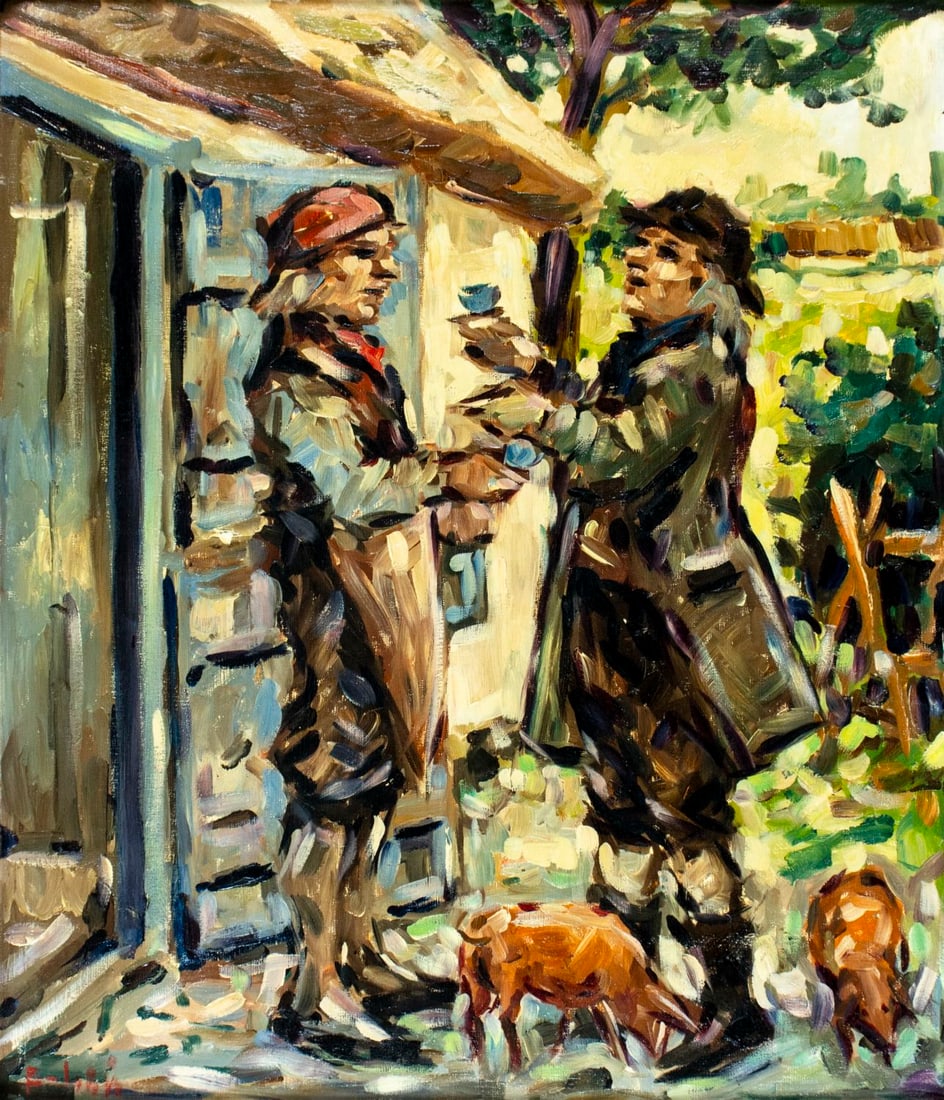 Bendt Lauridsen (Denmark,1926-?) oil painting (1 of 12)