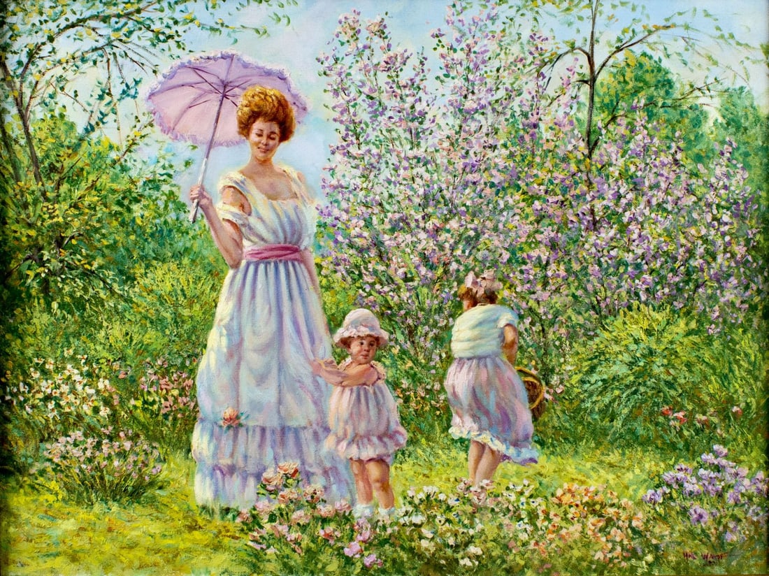 Harold Watt (CA,1925-?) oil painting (1 of 12)