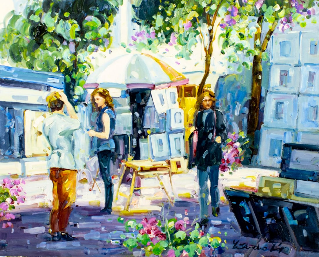 Lisandro Baylon (Argentina,US,1951-?) oil painting (1 of 13)