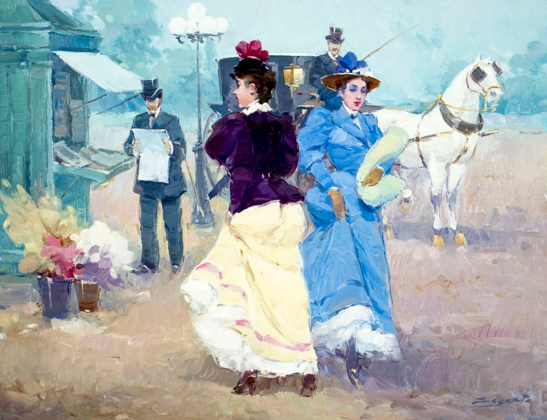 Luis Sagasta (Spain,1929-?) oil painting (1 of 13)