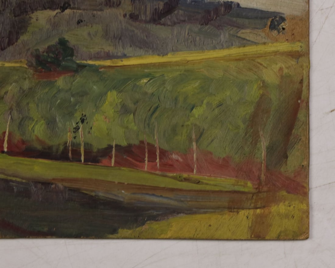 Antique early 20C American oil painting - 7