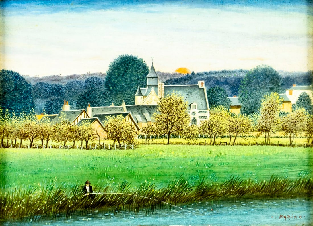 Pierre Bazire (France,1938-?) oil painting (1 of 13)